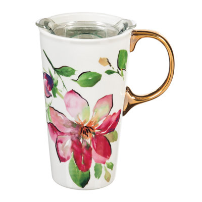 Cypress Home Earthenware Travel Mug