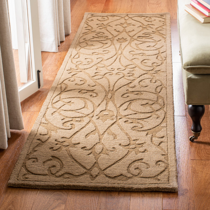 Tapis en laine tissé à la main Montréal, Tapis de couloir 2 pi 3 po x 6 pi