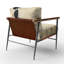 Fauteuil rembourré moderne coloré Mid Century Minimalist Oasis IV