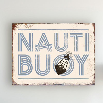 « punny nautique v », art textuel sur toile tendue