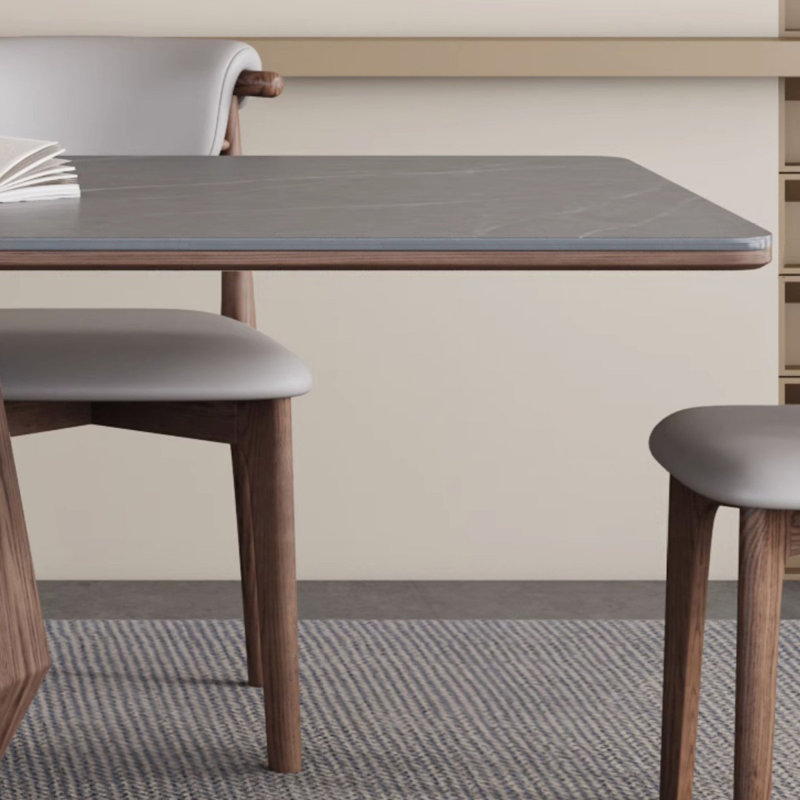 Theolia Solid Wood Base Dining Table, 29.52"H x 59.05"L x 31.49"W