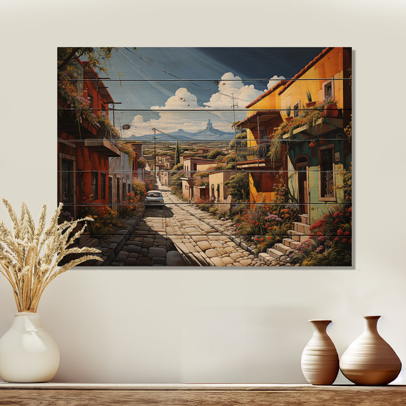 Mexico Mexico Fiesta City I sur impression sur bois, H 10 po x l 20 po x P 0,78 po