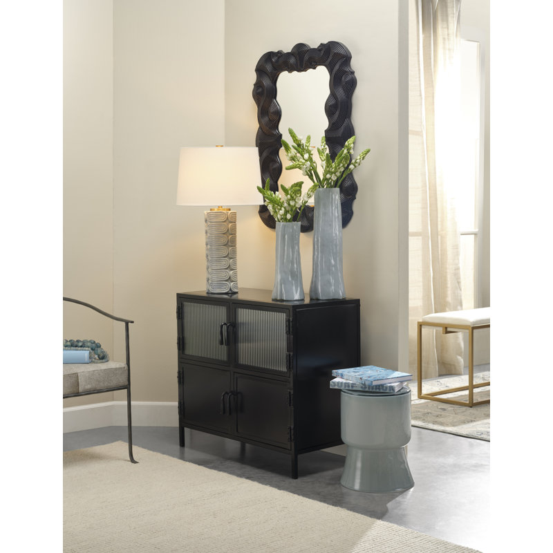 Wright Ceramic Table Lamp with Linen Shade