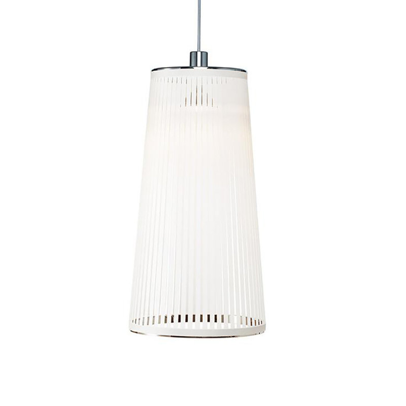 Solis Pendant, 24" H x 13" W x 13" D, White