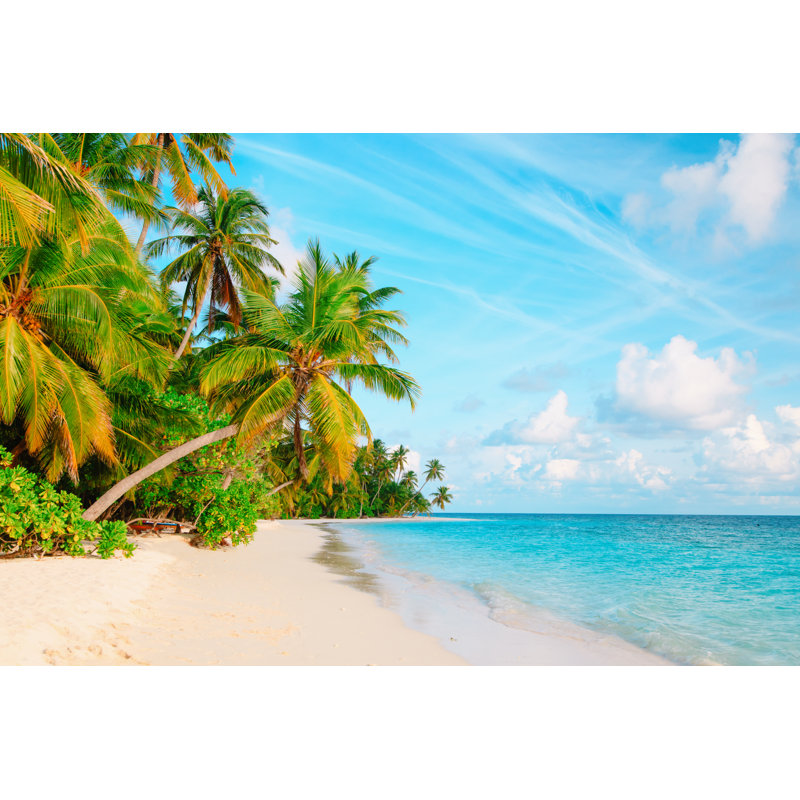 Tropical Sand Beach - Wrapped Canvas Print, 30cm H x 46cm W x 3.8cm D