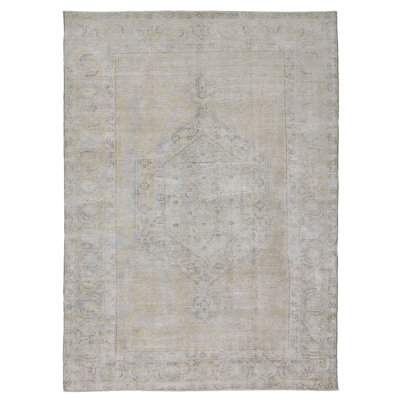 Beyard One-of-a-Kind Hand Knotted Foyer Rug - Ivory 6x11