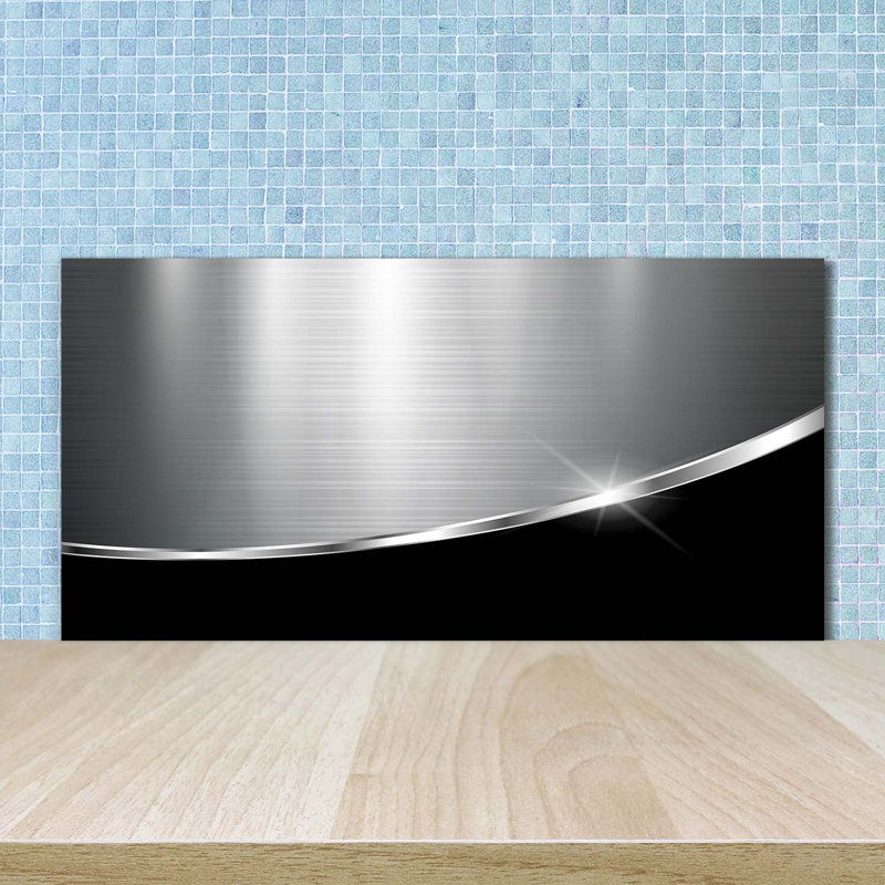 Baukje 50cm W x 100cm L Glass Peel and Stick Panel