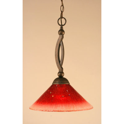 Bow Chain Hung Pendant Glass