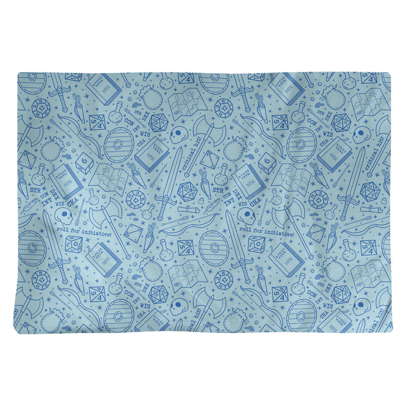 Napperon en coton 18 po Classic RPG, Bleu