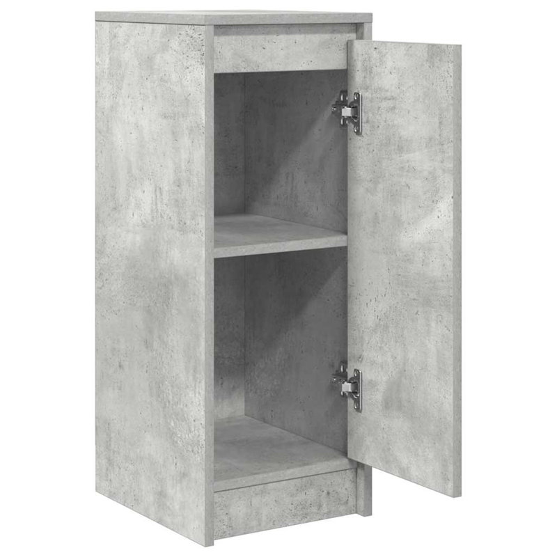 Sideboard 29.5X34x76 Cm Engineered Wood, Concrete Grey