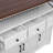 46.5" Farmhouse Kitchen Island With Drape Of Beads-504918256