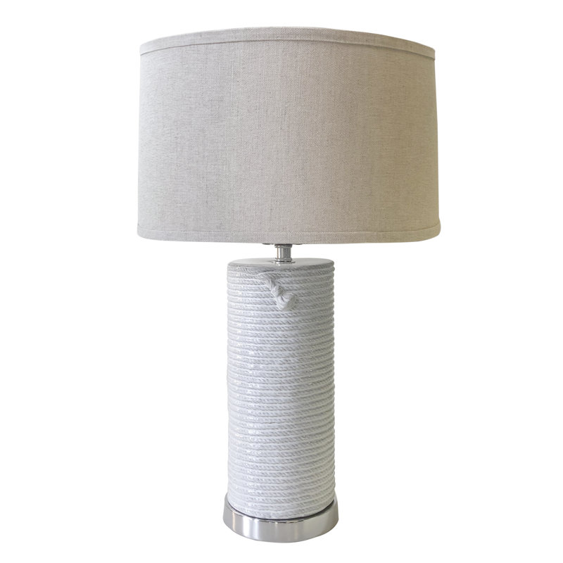 Lampe de table en corde de céramique