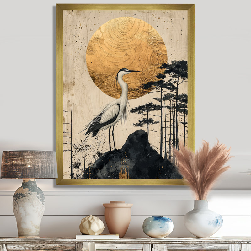 Ayvian - animaux, reproduction d'art sur toile, H 44 po x l 34 po, Reproduction encadrée d'une seule photo, Doré