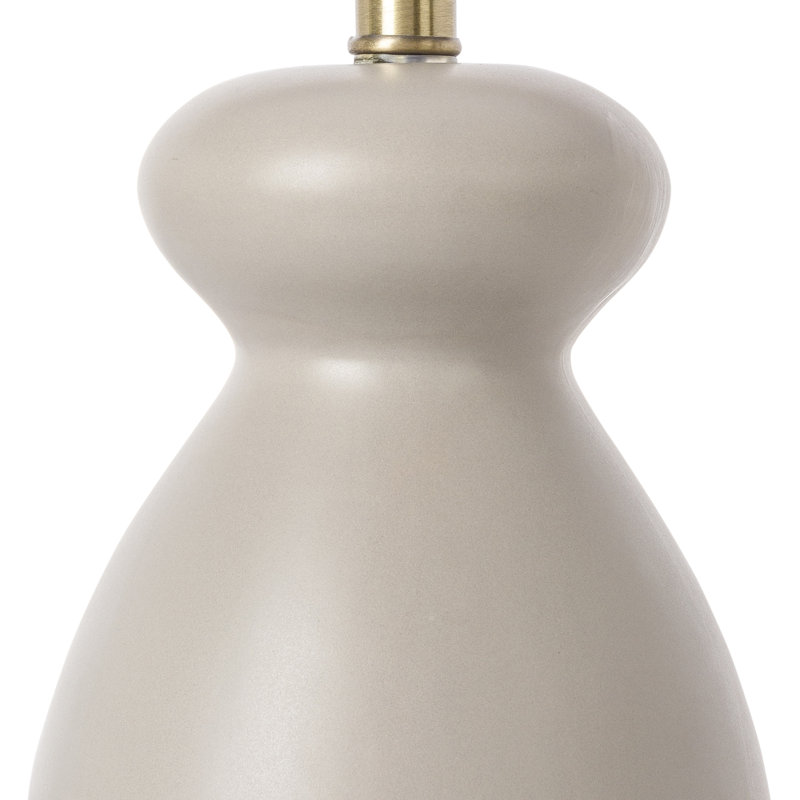 Lampe de table en céramique Durness, Gris