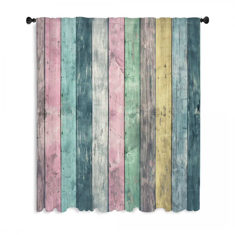 Panneaux de bois, rideaux occultant et occultant - 1 panneau, L 50 po x L 84 po
