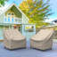 Housse de chaise de patio résistante à l'eau Miguel-933541970