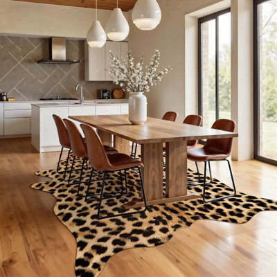 Premium Leopard Print Area Rug