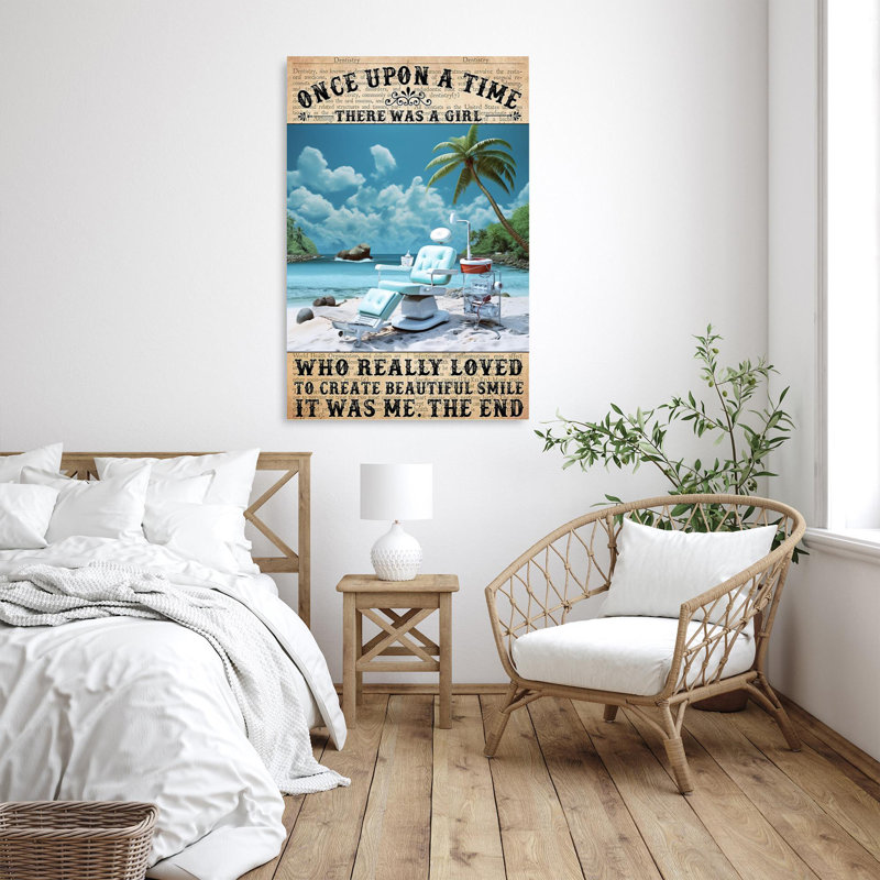 «Dentist To Creat Beautiful Smile 1», reproduction d'art rectangulaire sur toile tendue, H 14 po x l 11 po