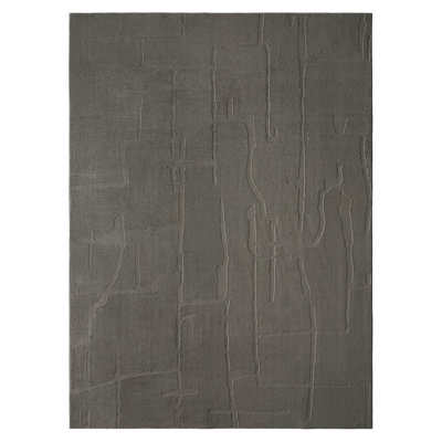 TOWN & COUNTRY EVERYDAY Rae Everwash® Machine Washable Area Rug 4'11x6'10 Charcoal Grey