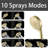 Shower Head, Rain Shower Head With 10 Sprays Handheld Shower Head-121521950