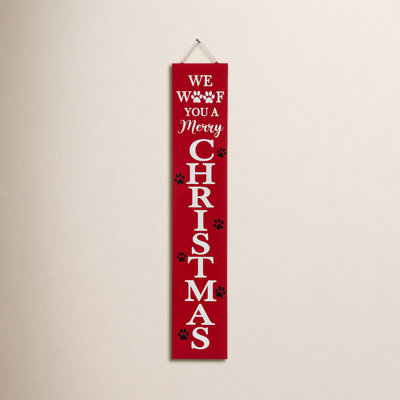 Junno Lighted Wooden Christmas Porch Sign