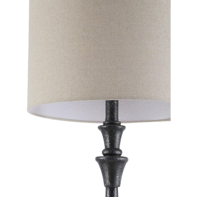 Alecs Accent Floor Lamp, Beige