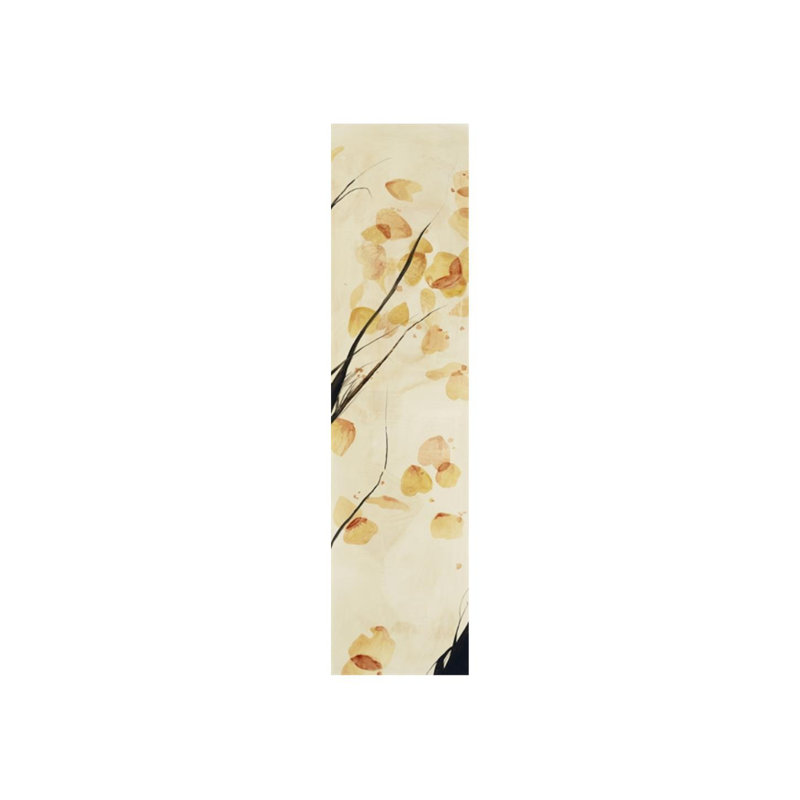 Haiku V - peinture sur toile tendue, Couche de verre, H 64 po x l 16 po x P 1,5 po