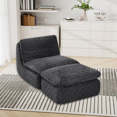 Fauteuil à compression double avec repose-pieds pivotant 