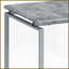 Ensemble de 3 tables basses industrielles pour le salon - plateau en faux béton et amp; Base en métal argenté-121049657
