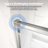 38" - 42" W x 71" H Pivot Swing Semi-Frameless Shower Door  with 1/4" (6mm) Crystal Clear Tempered Glass-107686610