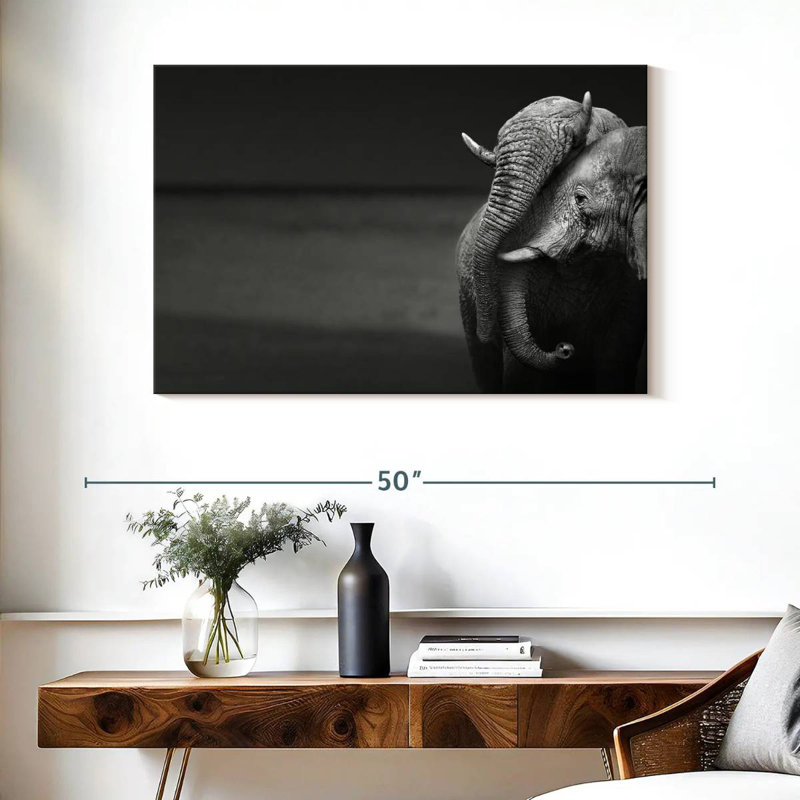 Elephants Love, 26" H x 39" W