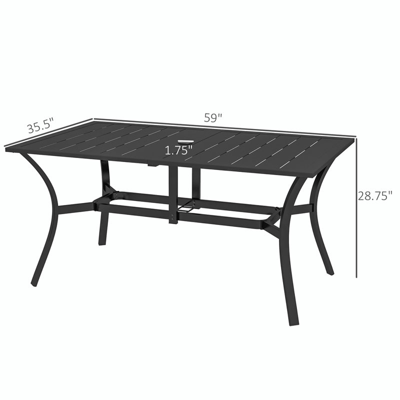 Table de salle à manger Oakton L 59 po x l 35,5 po