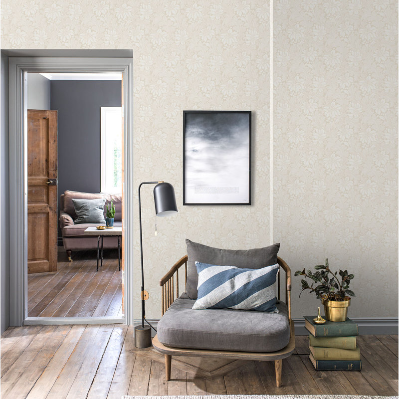Boråstapeter Acanthus Garden Wallpaper, Gray