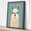 Serene Llama Modern - Wrapped Canvas-1245753424-1245753449