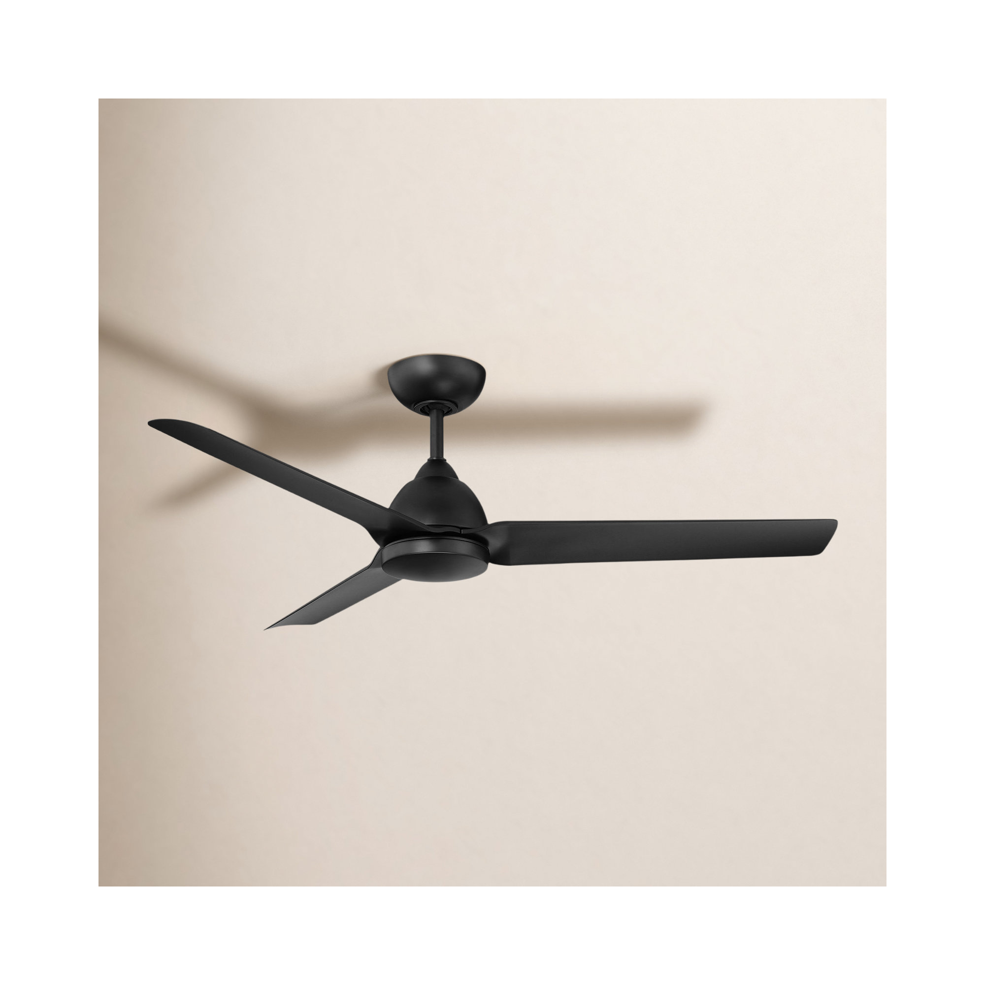 54" Mocha 3 - Blade Outdoor/Indoor Smart Propeller Ceiling Fan with Remote Control Included, Works With Google Assistant, Amazon Alexa, Samsung Smart Things