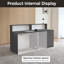 Bureau de réception moderne et ergonomique avec éclairage DEL