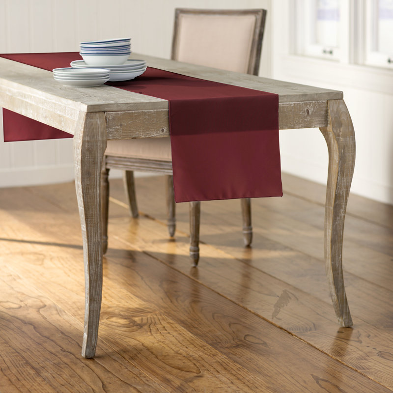 Fisher Solid Colour Table Runner, Burgundy