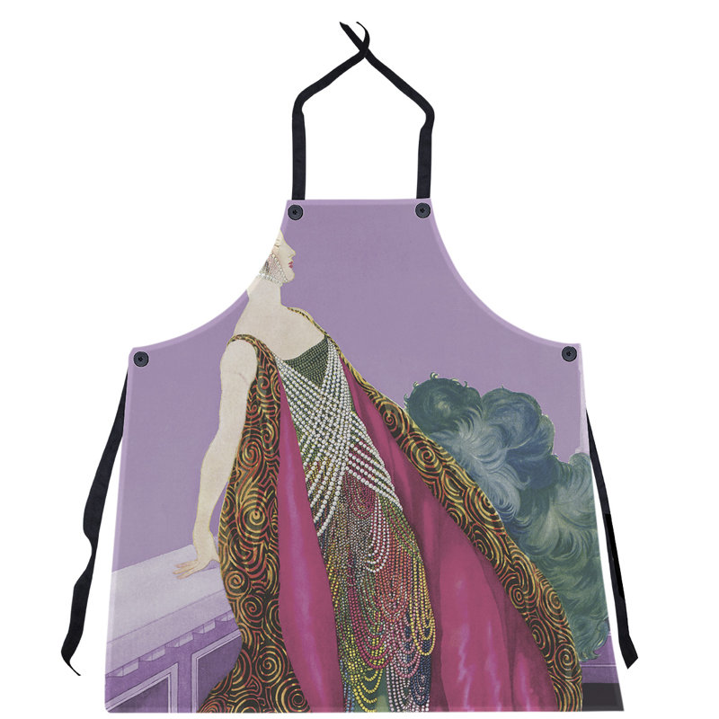Bib Apron, Purple/Pink