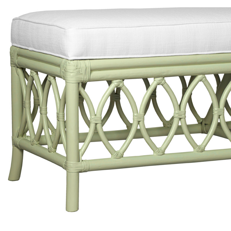 Lillian Upholstered Bench, Celery Green