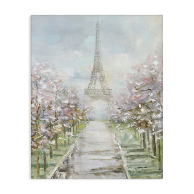 Art mural sur toile Eiffel Tower & Tree Grove par Sally Swatland