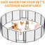 Clôture pour chien robuste en métal à 16 panneaux, extra haute de 40 po avec barrière de verrouillage automatique pour l'intérieur et l'extérieur, aménagement réglable, parc à assemblage rapide, autoportant,
