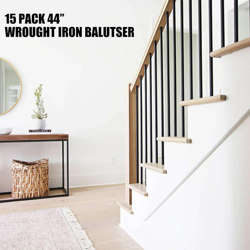 15 balustres en fer pour escalier 15 po x 44 po en fer forgé