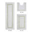 Ensemble de tapis de salle de bain réversible 100% coton ultra doux 3 pièces Atle-530697696-434099581