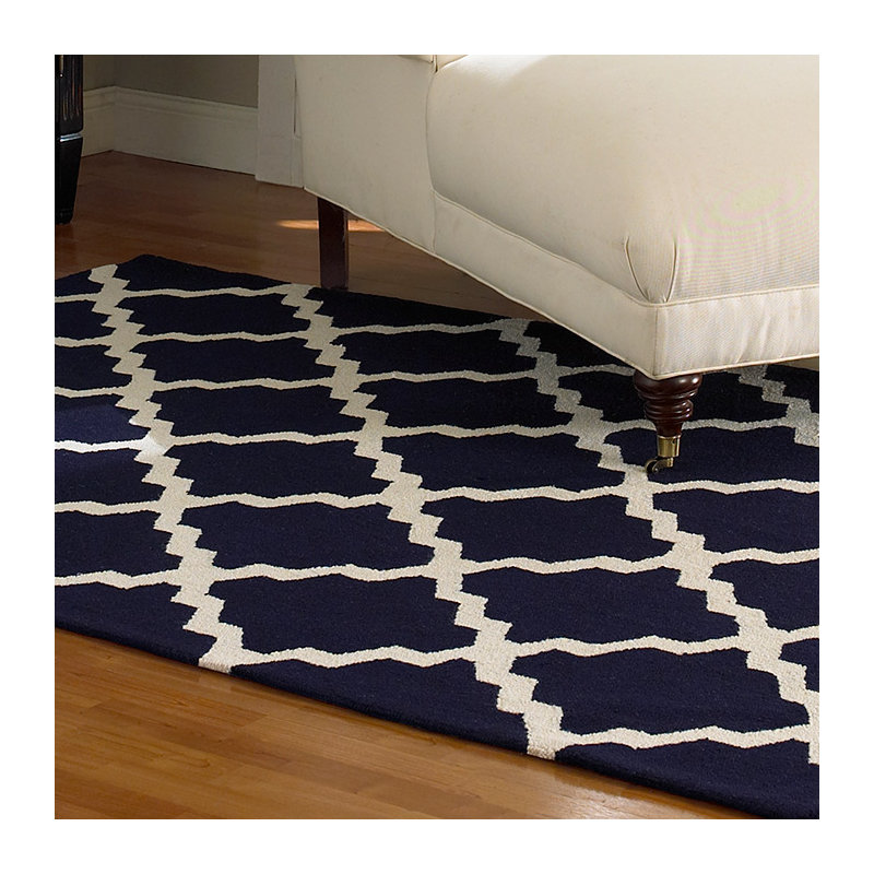 Vard Hand Hooked Moroccan Rug, Rectangle 3'7.2" x 5'6"