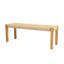 Banc de patio avec dessus en faux rotin, banc de vestibule