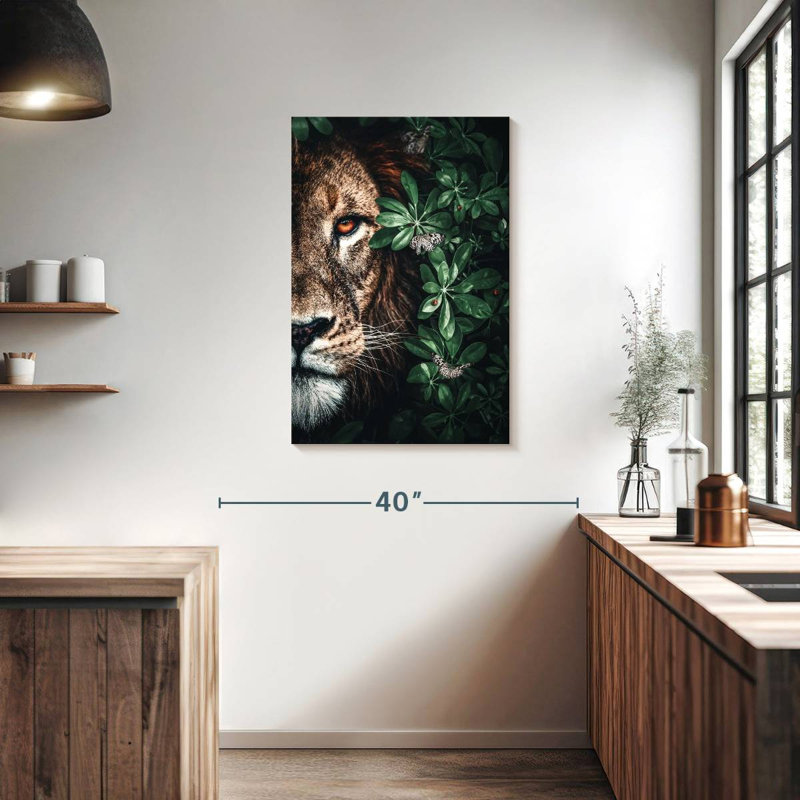 Bramet lion duo jungle, H 36 po x l 24 po