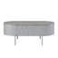 Grey High Gloss And Chrome Coffee Table