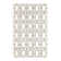 Glam Geometric White Silver Area Rug