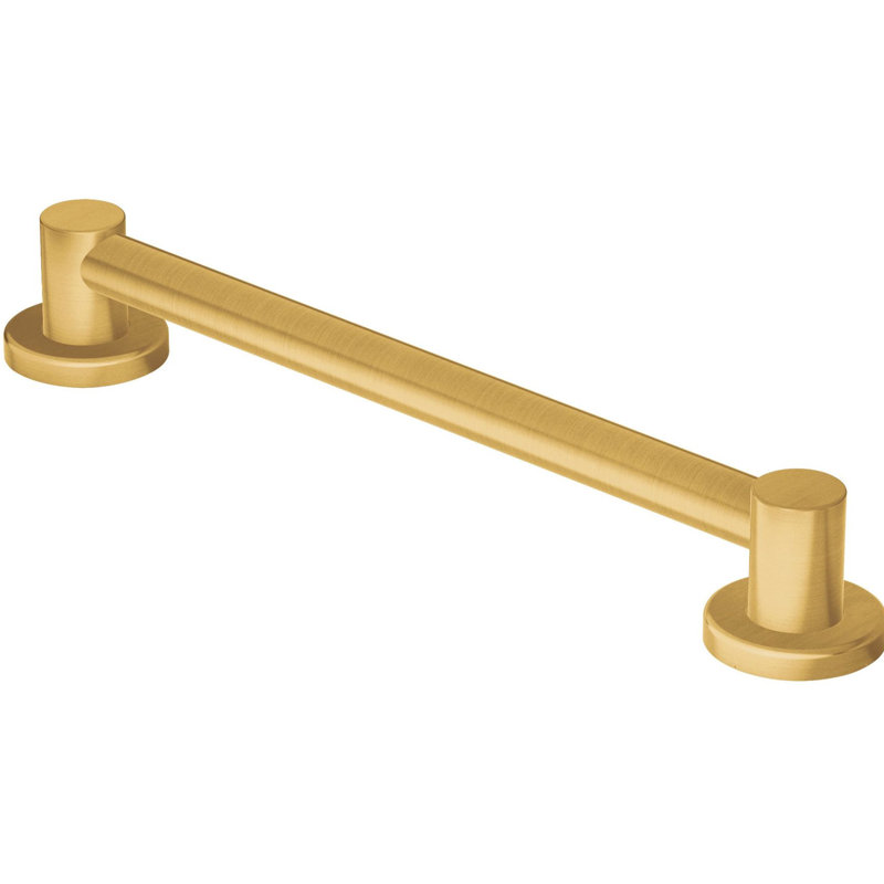 Align Grab Bar, 3.25" H x 24" W x 1.25" D, Brushed Gold