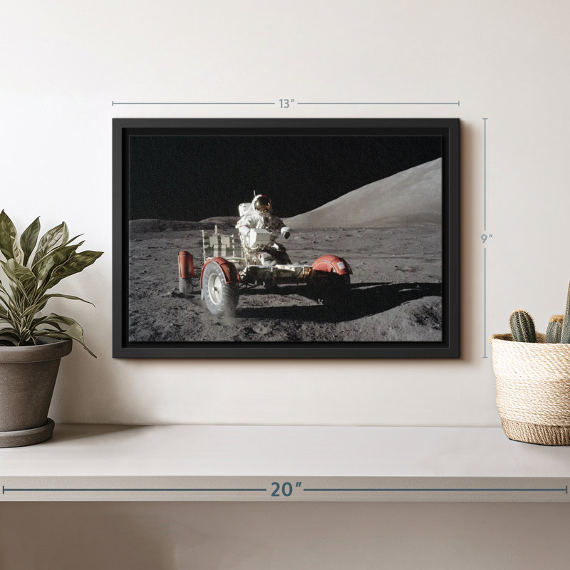Impression sur toile Apollo 17 Lunar Landing, H 9 po x l 13 po